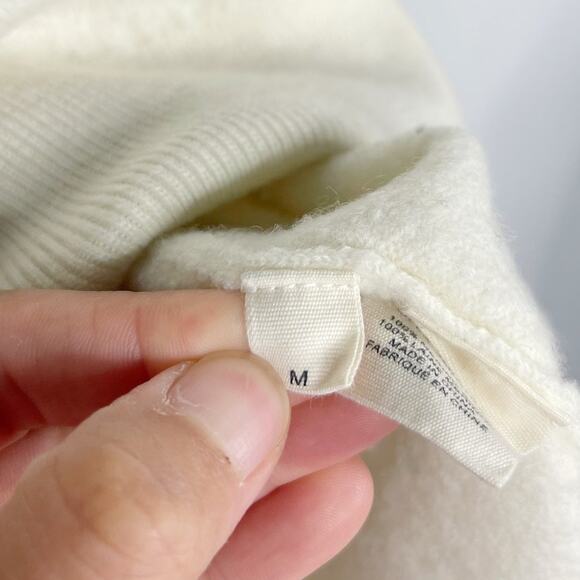 Ulla Johnson Medium M Cream Viviana Merino Wool Puff Sleeve Knit Sweater Dress - Picture 10 of 13